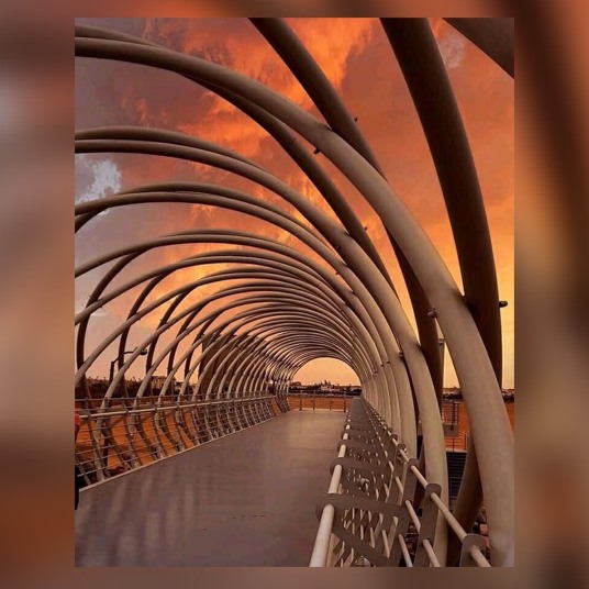 pedestrian bridge Misr University